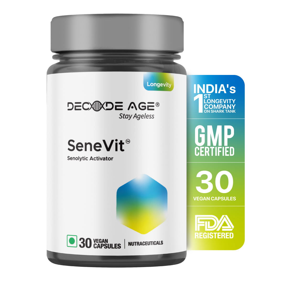 SeneVit | Senolytic Activator | Clear Damaged and Protect Health Cells | 30 capsules - Decode Age