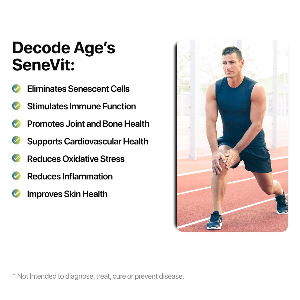 SeneVit | Senolytic Activator | Clear Damaged and Protect Health Cells | 30 capsules - Decode Age