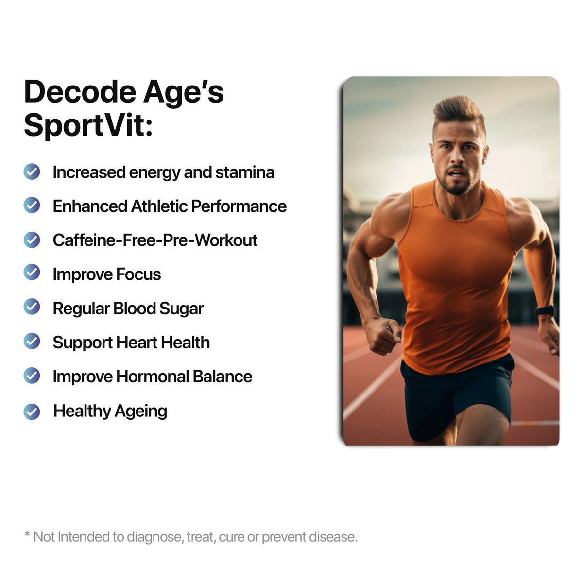 SportVit | Caffeine-Free Pre Workout | 30 Capsules - Decode Age